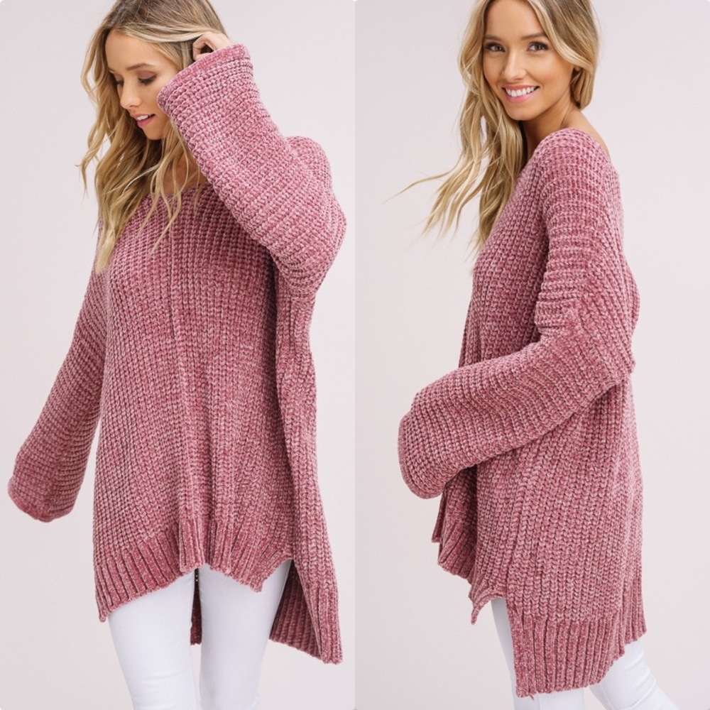 'Lorelai' Chenille Sweater - Picture 6 of 7
